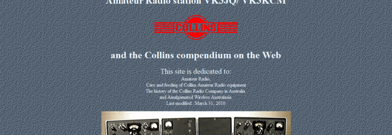 Collins compendium by VK3JQ/VK3KCM