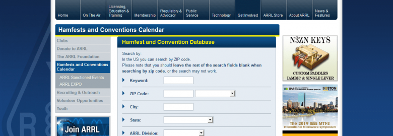 Hamfest and Conventions Calendar