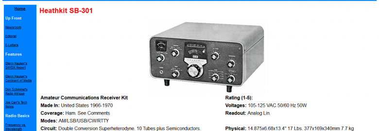 SB-301 and SB-303 Receivers