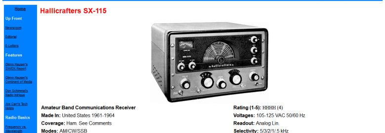 Hallicrafters SX-115 and SX-117