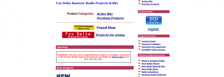 Fox Delta Amateur Radio Projects and Kits