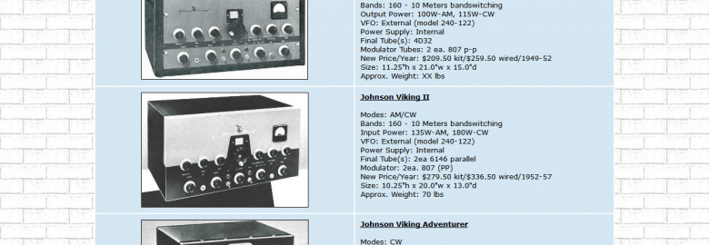 Ham Radio Museum – E. F. Johnson Transmitters