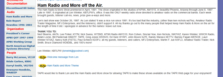 Ham Radio and More Digital Topics Radio Show